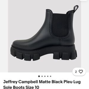 Jeffrey Campbell (Anthropologie) size 9 NWOT Black Chunky Combat Chelsea boots